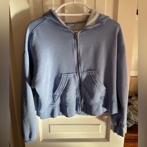 Blue free people Zip-Up Hoodie